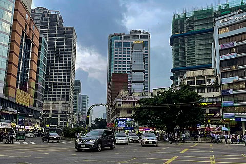 A public square in Dhaka